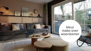 vtwonen  Klaar voor kleur de woonkamer van Roos krijgt een kleur makeover  vtwonen [upl. by Piers]