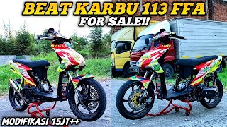 REVIEW MODIFIKASI BEAT KARBU 113 FFA l SPEK ROAD RACE DI JUAL DENGAN HARGA MURAH [upl. by Uzial]