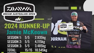 2024 Daiwa BREAM Australian Open  Runner Up Interview w Jamie McKeown [upl. by Nickolai]