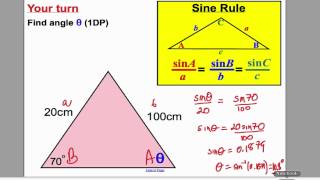 Sine and Cosine Rule 1 GCSE Higher Maths Tutorial 17 [upl. by Deer]