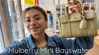 Mulberry Mini Bayswater Review [upl. by Ynneh587]