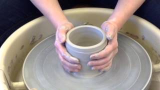 How to throw a cylinder on the potters wheel [upl. by Atsok699]