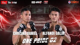 CHRISNA DANIEL VS ALFANDI GALIH  FULL FIGHT ONE PRIDE MMA 82 KING SIZE NEW 7 PEKALONGAN [upl. by Laspisa]