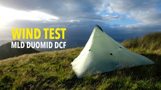 WILD CAMPING in STRONG WINDS  TESTING the MLD DUOMID DCF [upl. by Helbonna]