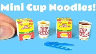 DIY Realistic Miniature Cup Noodles  Ramen [upl. by Iggep32]