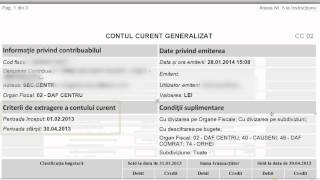 Tutorial video  Contul curent al contribuabilului Raportul CC 02 [upl. by Reinertson546]