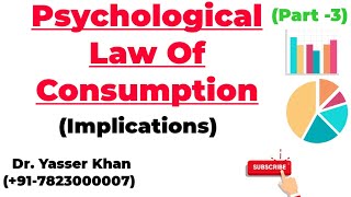 Psychological Law Of Consumption  Implications Of Psychological Law Of Consumption  Consumption [upl. by Creighton]