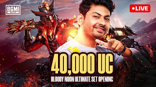 40000 UC BLOODY MOON SET amp FLAME AWM SKIN CRATE OPENING [upl. by Epuladaugairam]