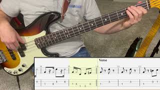 Tennessee Flat Top Box  Rosanne Cash  Bass Guitar Cover Play Along Tabs [upl. by Haynes]