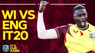 Holder Takes 47 amp King Scores HalfCentury IN FULL  West Indies v England 1st IT20 2022 [upl. by Vickey]