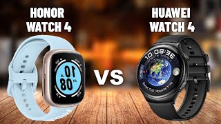 Honor Watch 4 VS Huawei Watch 4 [upl. by Annahsit]