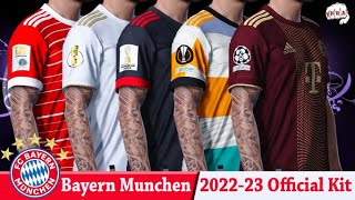 Bayern Munchen complete kit 20222023  PES 2021  Sider [upl. by Aliam]