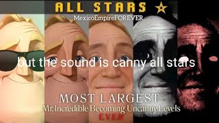 Mr incredible becoming uncanny all stars but the sound is canny all stars [upl. by Aelhsa]