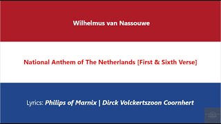 SHORT VERSION National Anthem  Anthem of The Netherlands Wilhelmus van Nassouwe  Het Wilhelmus [upl. by Fancy]