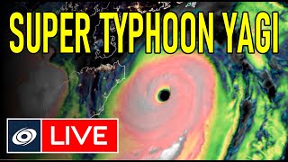 Super Typhoon Yagi a borderline Category 5 near China [upl. by Artkele531]