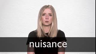 How to pronounce NUISANCE in British English [upl. by Jochebed]