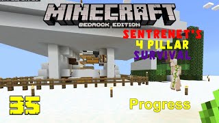 Lossless Sugarcane farm  4 Pillar Survival with SentreNet Ep 35  Minecraft SkyBlock [upl. by Oikim]