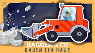 Bagger Kinder ⭐ Wir bauen ein Haus telekids [upl. by Gad]