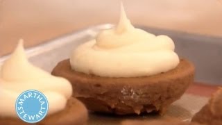 Pumpkin Whoopie Pies w Matt Lewis  Thanksgiving Recipes Martha Stewart [upl. by Kippy286]