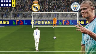 Man City Vs Real Madrid UEFA penalty shootout 🔥 efootball 25 [upl. by Frankhouse]