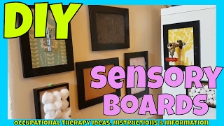 DIY Sensory Board  Photo frame up cycle  Fine motor sensory activity [upl. by Joceline506]