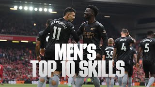 Top 10 Skills Compilation from Arsenal in 2023 ⚡️  Martinelli Jesus Saka White and more [upl. by Adyl]