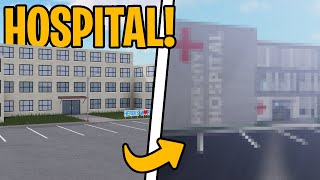 I made a NEW hospital for ERLC EMS Week  Liberty County Speed Build Roblox [upl. by Burget]