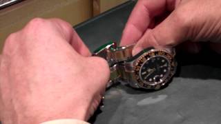 How to Set the Clasp on Your Rolex GMT Master II [upl. by Chao938]