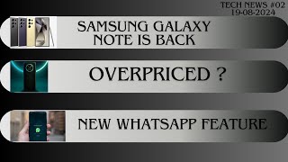 TECH NEWS 02  Oppo F27 Samsung Note Apple AirPods WhatsApp [upl. by Karil]