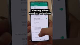 Whatsapp silinen mesajları geri getirme ✅ whatsapp redmi [upl. by Gottuard]