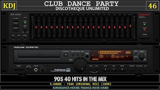 90s  40 Dance Mix Eurodance  House  Rave  TranceClub Dance Party 46KDJ 2022 [upl. by Phene182]