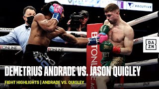 FIGHT HIGHLIGHTS  Demetrius Andrade vs Jason Quigley [upl. by Ibby]