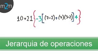 Como resolver operaciones con PARÉNTESIS CORCHETES y LLAVES │ ejercicio 1 [upl. by Encratis]