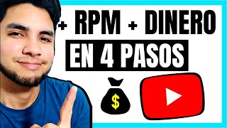 Cómo AUMENTAR RPM en YouTube en 2023 Rápido CPM vs RPM y GANAR MAS DINERO [upl. by Rubens]