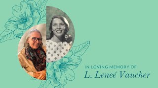 Memorial Service for L Leneé Vaucher LIVE [upl. by Lovato]