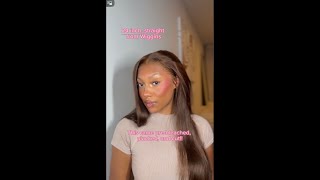 This wig is currently my FAVVVVVVV from Hair Store wigginshair wiginstall wigtutorial [upl. by Anastatius]