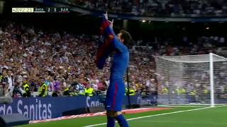 Messi le mostró su camiseta a todo el Bernabeu [upl. by Yelnet]