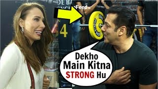 Salman Khans TOUGH Workout For Girlfriend Iulia Vantur At Being Humans Gym [upl. by Rep]