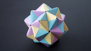 Origami Modular Icosahedron [upl. by Sikras]