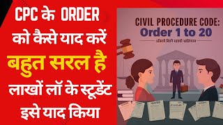 cpc ke order kaise yaad kare  cpc order tricks  how to learn cpc orders  cpc lecture series [upl. by Lyrrad176]