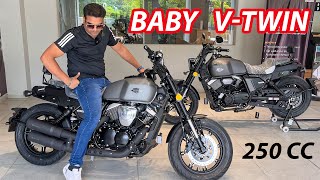 250cc Vtwin motorcycle for India from Keeway  Klight 250V Review  King Indian [upl. by Ymeon]