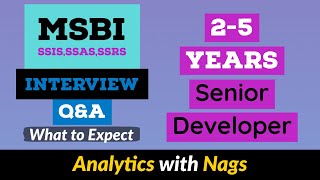 What to Expect in MSBI SSISSSASSSRS Interview  Questions amp Answers Topic  25 Years Experience [upl. by Ylevol]