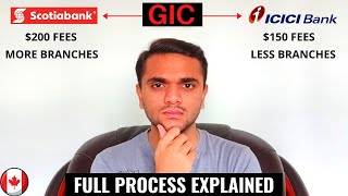 WHAT IS GIC   FULL PROCESS OF GIC CANADA  SCOTIA BANK VS ICICI BANK  GIC FOR STUDENT VISA [upl. by Yenaj]