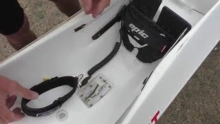 Epic Deluxe Leg Leash Installation surf ski accessories [upl. by Sheeree983]