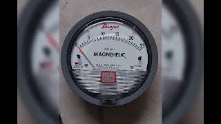 DWYER INSTRUMENTS MAGNEHELIC DIFFERENTIAL PRESSURE GAUGE RANGE 025 MBAR [upl. by Adlesirc562]