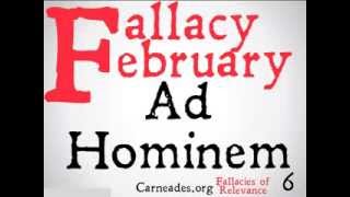 Ad Hominem Logical Fallacy [upl. by Aranat]