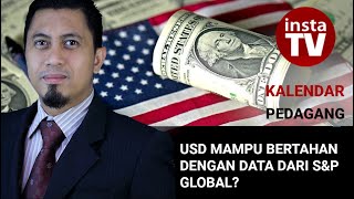 Kalendar Pedagang pada 1–2 Oktober USD mampu bertahan dengan data dari SampP Global [upl. by Euqinomod]