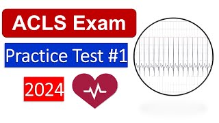 ACLS Practice Test 2024  30 Questions Answers AHA Advanced Cardiovascular Life Support [upl. by Wiatt]