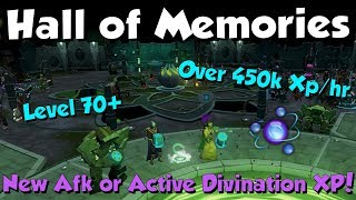 New Hall of Memories Great XP Runescape 3 NonAFK Over 450k Xphr [upl. by Lilith]