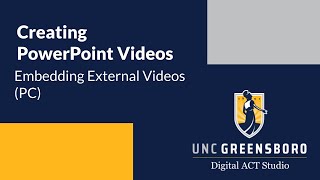 Creating PowerPoint Videos Embedding External Videos PC [upl. by Nhguaval]